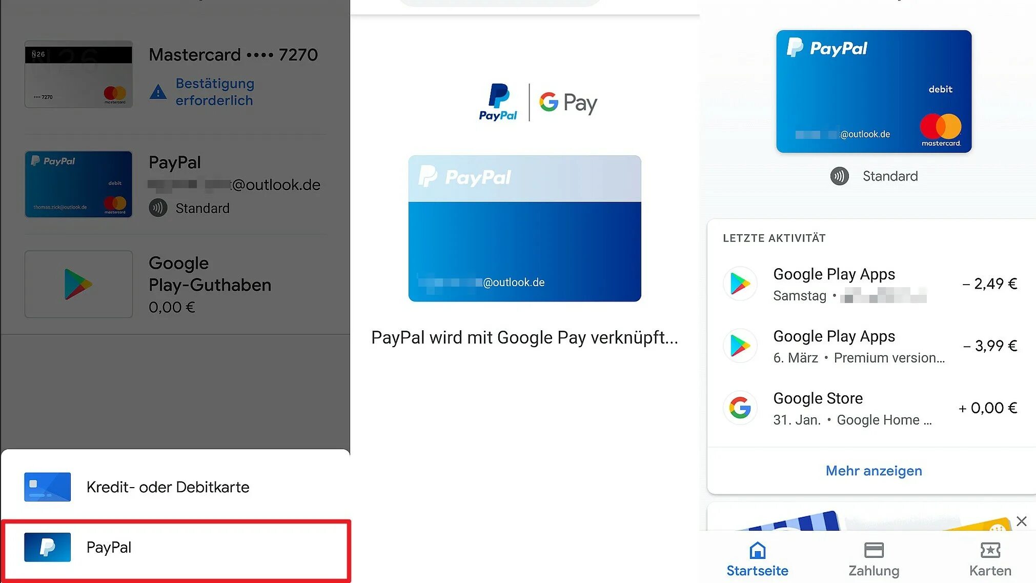 Гугл пай как установить. Карта оплаты гугл. Google play карты оплаты. Paypal уведомление. Добавить пэй пэй в гугл.