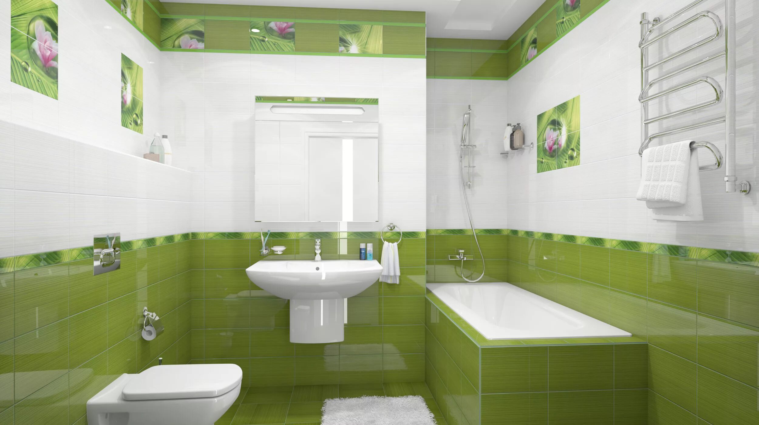 Зеленая ванна купить. Плитка Тропикана Керамин. Шахтинская плитка Сакура зеленая.