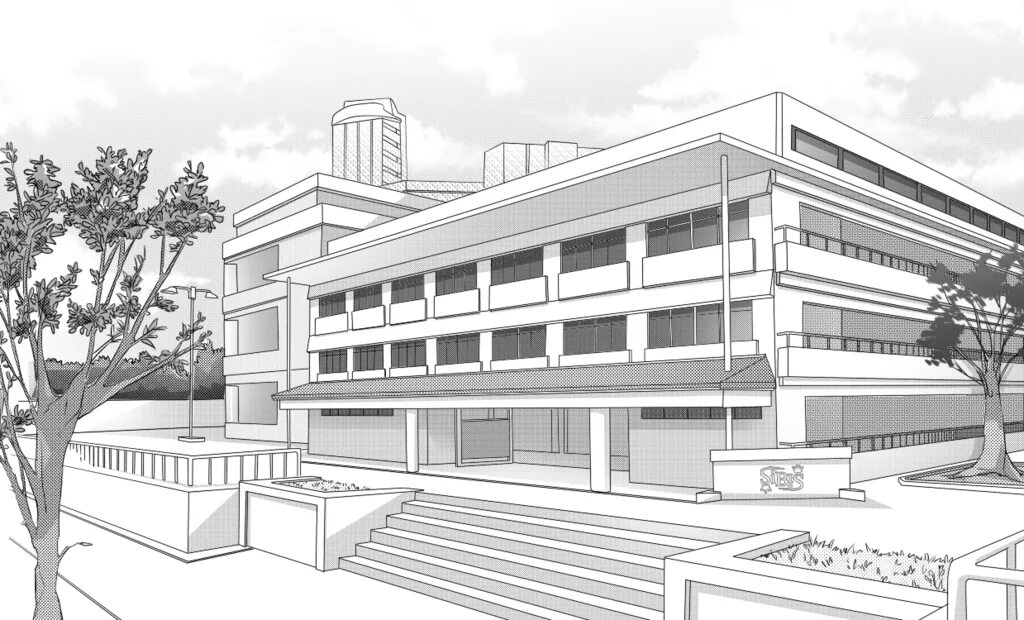 Японская школа архитектура. Рисование школы здания. Здание школы. Японская школа здание.