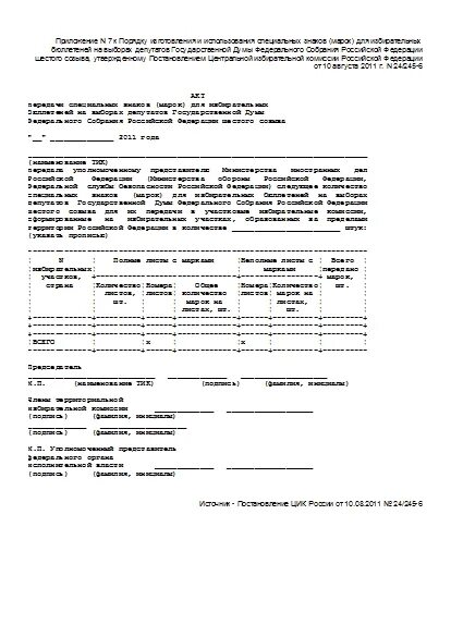 Акт б6. Форма 6б акт передачи в пусконаладку. Форма 6б акт передачи в пусконаладку образец заполнения. Акт передачи бюллетени в почтовый ящик образец. Акт передачи бюллетеней