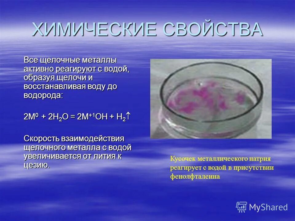 Плавление щелочных металлов