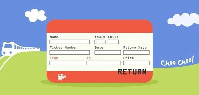 Ticket на английском. Ticket шаблон для детей. Train ticket. Билет на поезд игра. Train ticket Template.