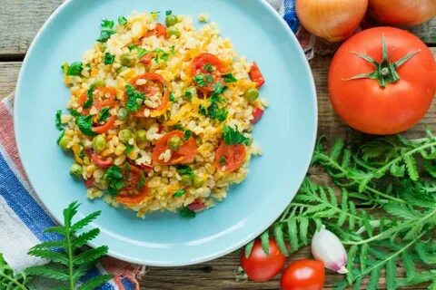 Плов с овощами и мясом
