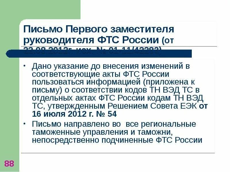 Код изменился. ВЭД информационное письмо. Редакции ГС тн ВЭД. Письмо о код тн ВЭД- письмо. Письмо с указанием тн ВЭД кода товара.