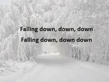 Snow snow falling down