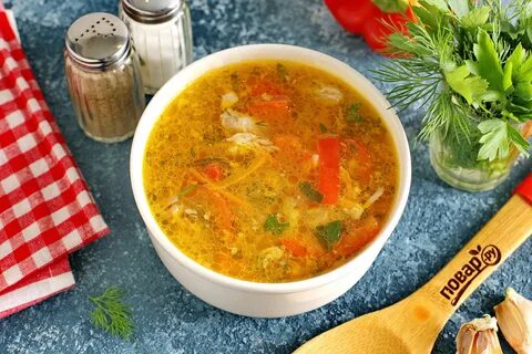 Куриный суп с помидорами