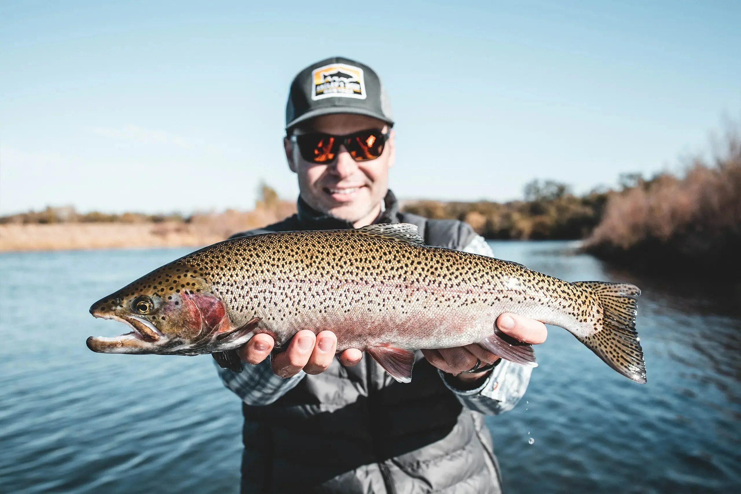 Fish report. Northern california fishing. trout in northern california. fly river rainbowfish.