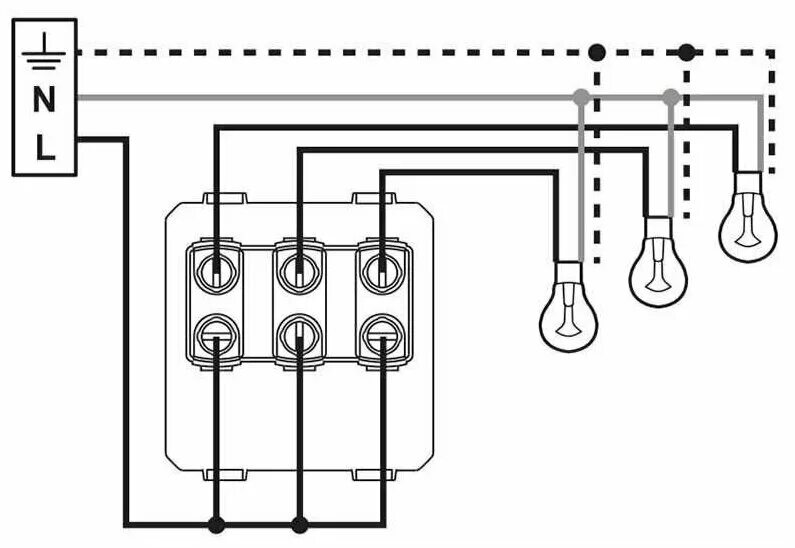 Свет с тремя выключателями. Схема подключения трёх клавишного выключателя. Схема включения трёхклавишного выключателя. Схема подсоединения трехклавишного выключателя. Схема соединения тройного выключателя.