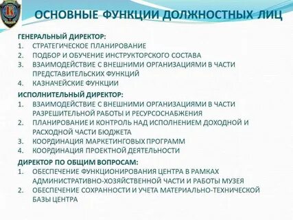 Роль и обязанности руководителя