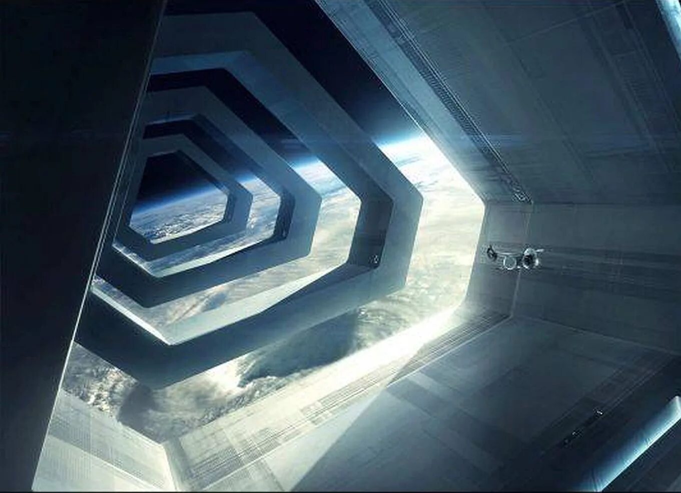 Библиотека хроник акаши. Футуристические фигуры. Космическое пространство. Кротовые норы червоточины. Портал мирового пространства.