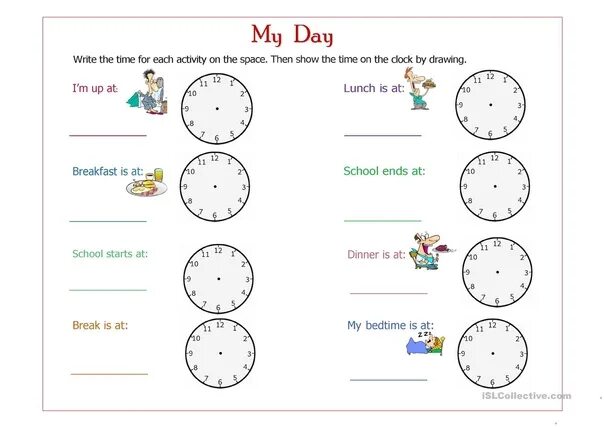 My day went well. Задание по английскому my Day. Daily Routine для детей. Дневная рутина упражнения для детей английский. My Day Worksheets 4 класс.