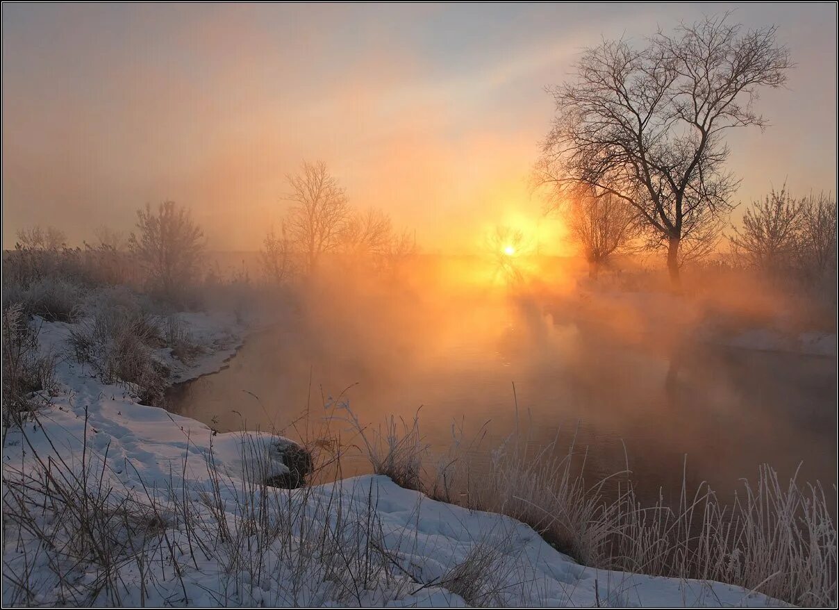 Мартовский закат. Зимний вечер. Рассвет. Апрельский рассвет. Крещенский вечер.