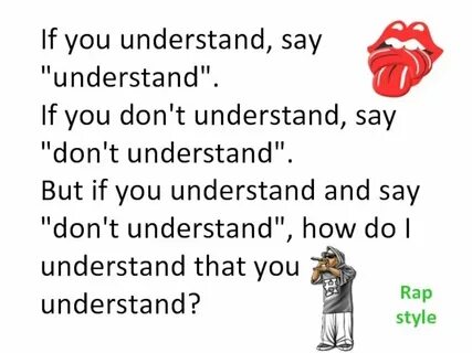 You understand english перевод