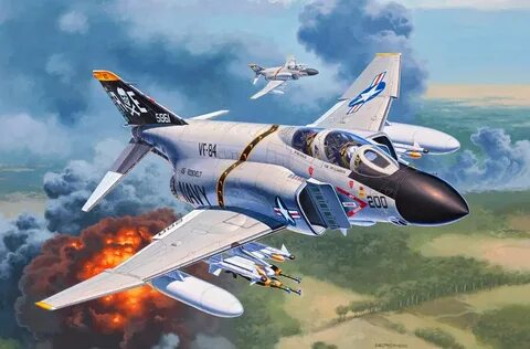 F-4J-36 эскадрильи VF-84, авианосец CVA-42 'Franklin D.Roosevelt'...