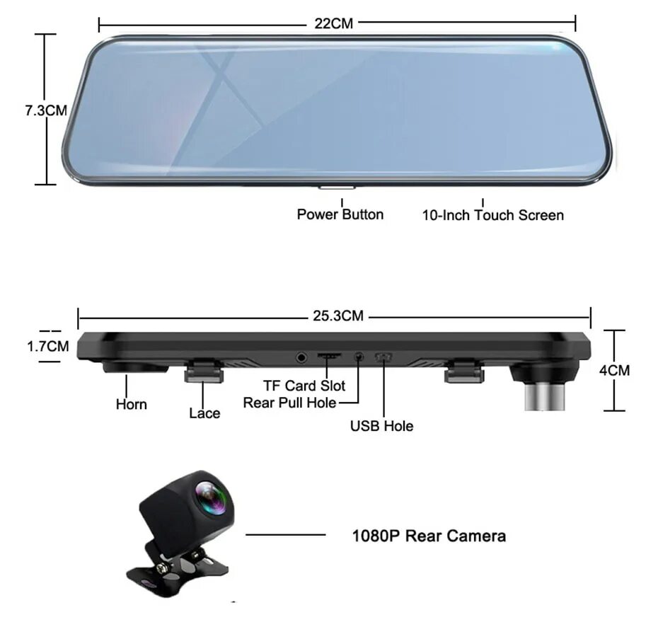 Streaming rearview mirror