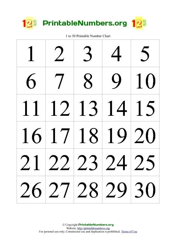 Другое число от 1 до 3. Цифры от 1 до 30. Таблица с цифрами для печати. Лист с цифрами от 1 до 30. Таблица цифр от 1 до 30.