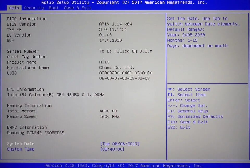 Aptio setup utility как настроить загрузку. Aptio setup utility. версия bios r01-a2. bios windows на планшете. chuwi сброс биоса.