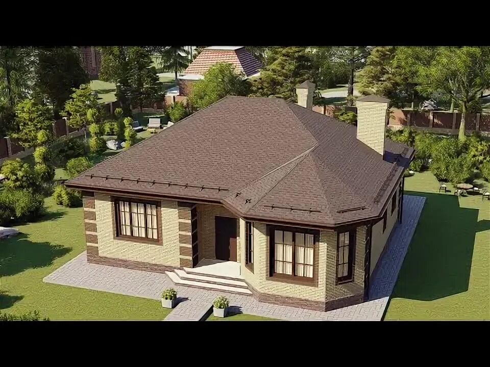 Проект дома с террасой и крыльцом "Ялта"