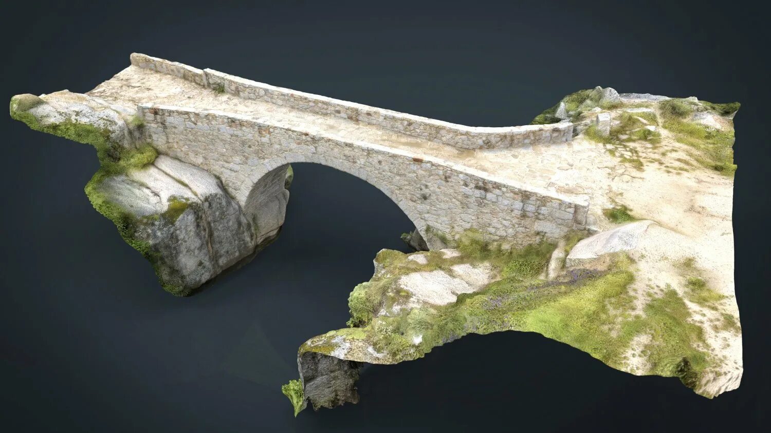 D bridge. Средневековый каменный мост. средневековый мост милиа / milia medieval bridge. мост из камня. мост 3д модель.