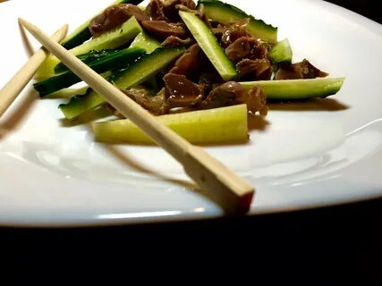 Китайский салат с огурцами
