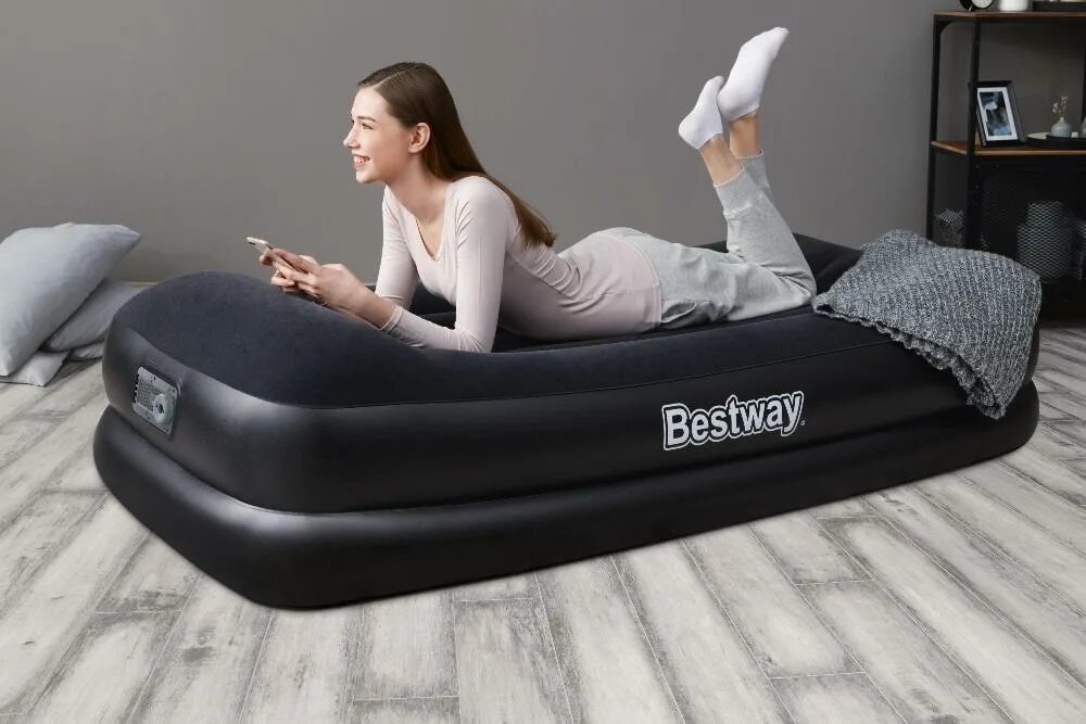 Bestway надувной купить. Bestway 67401 191х97. Матрас надувной Bestway Single 191х97х46см. Bestway 97x191x46cm 67401 BW. Надувная кровать Bestway TRITECH Airbed.