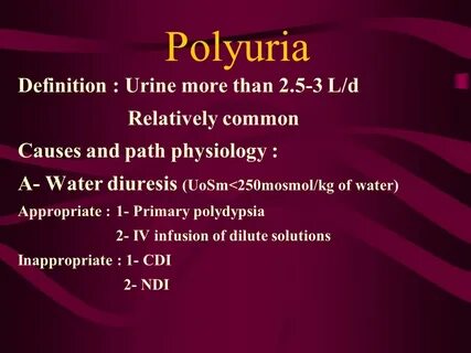 Polyuria латынь