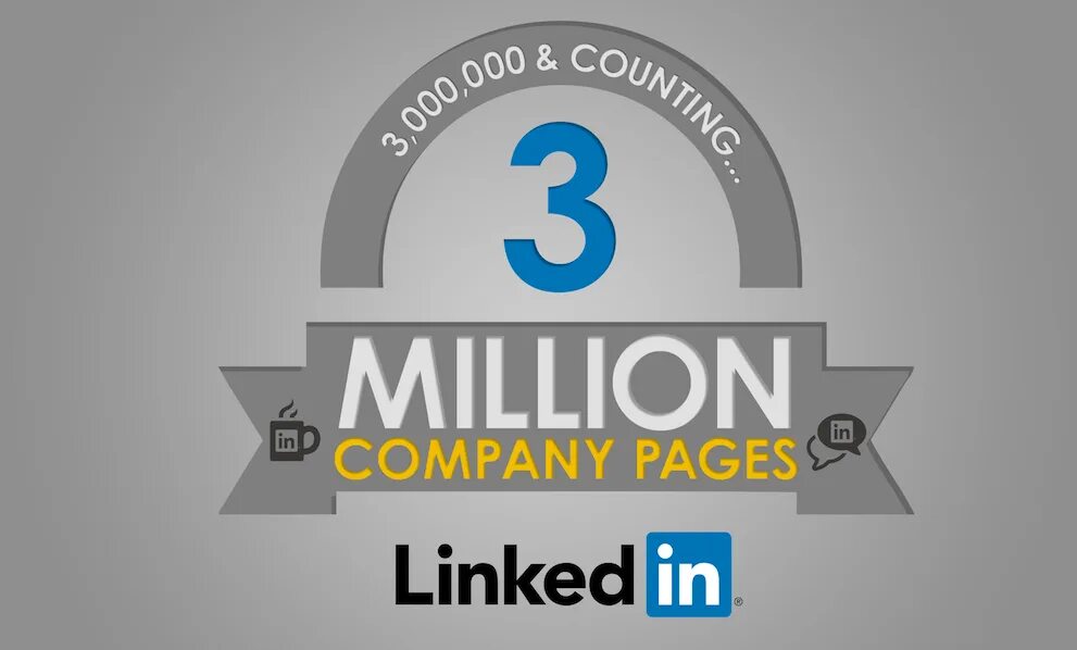 Over 3 million. Three million. LINKEDIN celebrate.