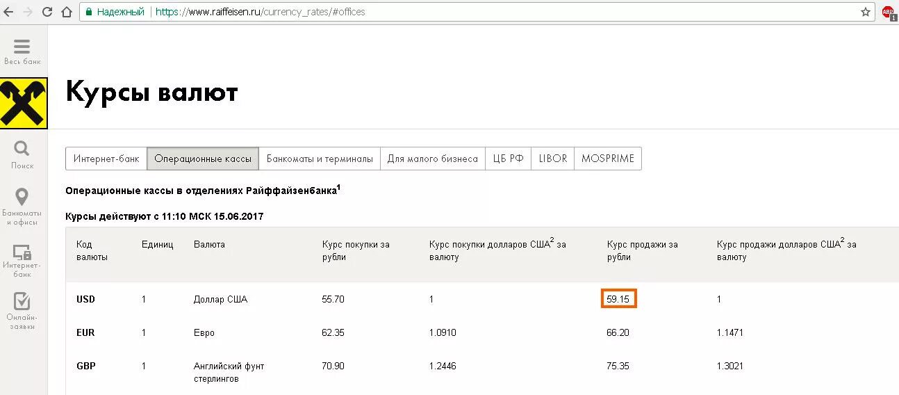 Курс доллара нижний новгород на сегодня продажа