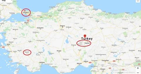 Кушадасы на карте турции