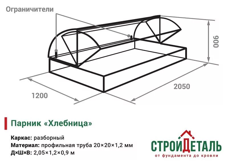 Парник из труб своими руками хлебница