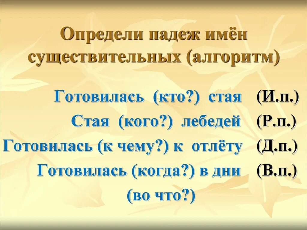 Определение падежа имен существительных. Как определить падеж имен существительных. Падежи имен существительных. Как определить падеж существительног. Какой падеж у существительных в предложении