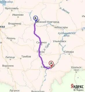 От нижнего новгорода до украины сколько километров