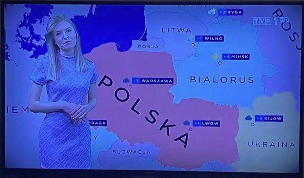 Ведущая прогноза погоды. Карта Польши на польском телевидении. Польское Телевидение TVP. Территория Польши 2023. Погода 1 мая 2023