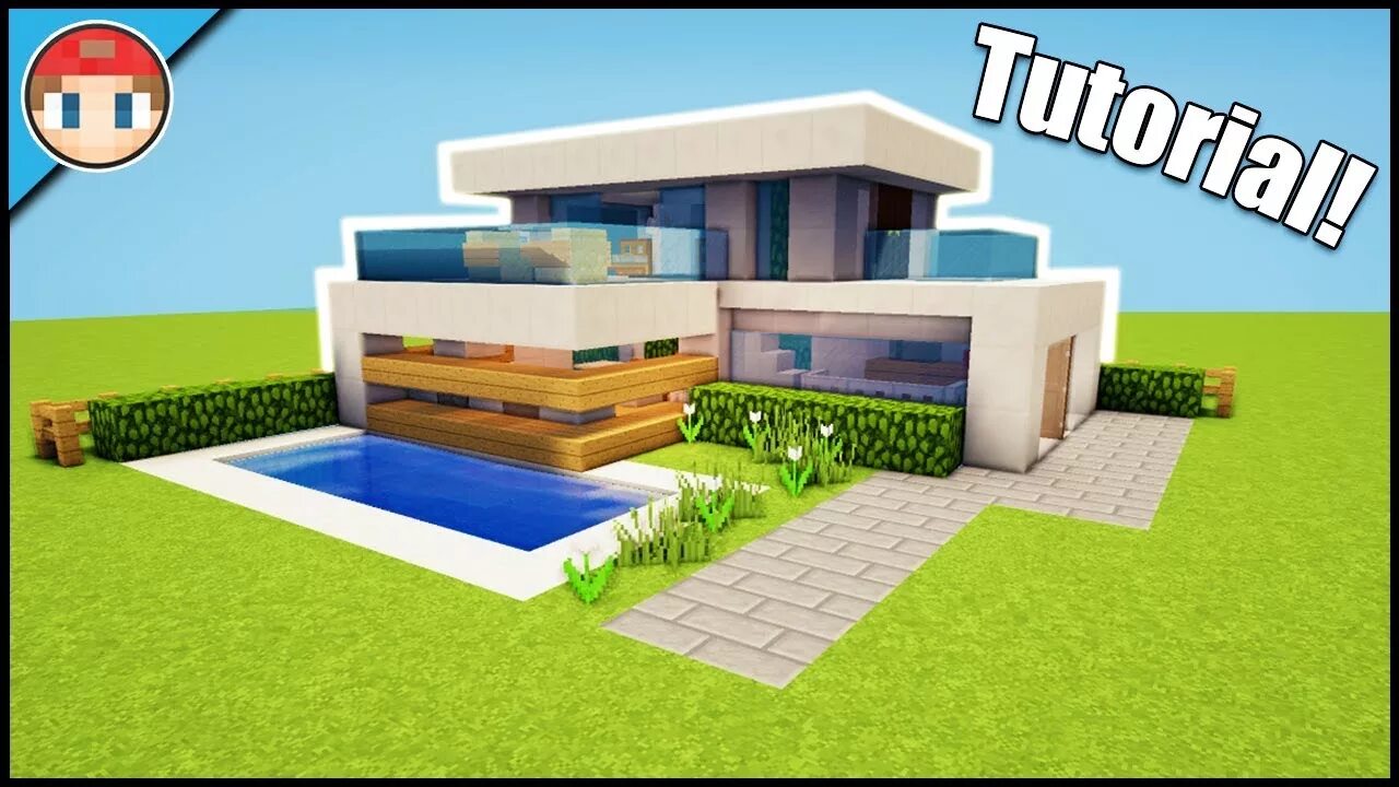 Minecraft modern house tutorial