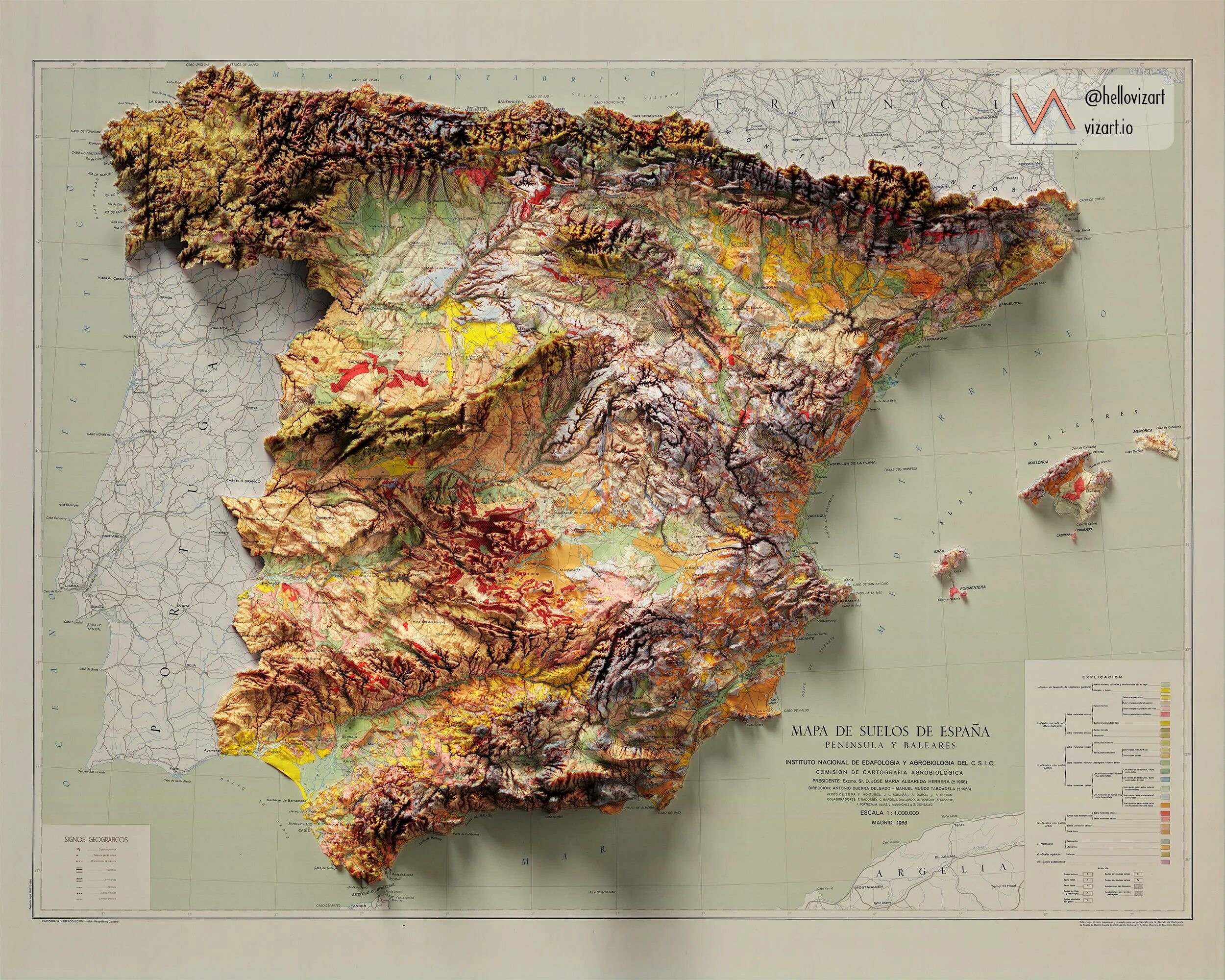 Особенности рельефа испании. Рельеф Испании карта. Рельефная карта Испании. Объемная карта.