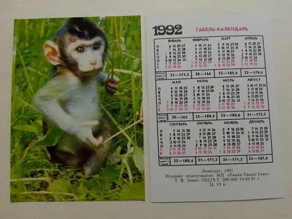 1992 год обезьяны
