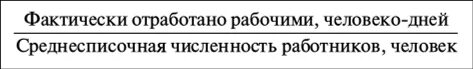 Отработано всеми рабочими человеко-дней,. Среднее число дней отработанных одним рабочим за год. Число фактически отработанных человеко-дней. Фактически отработанное время человеко дни формула