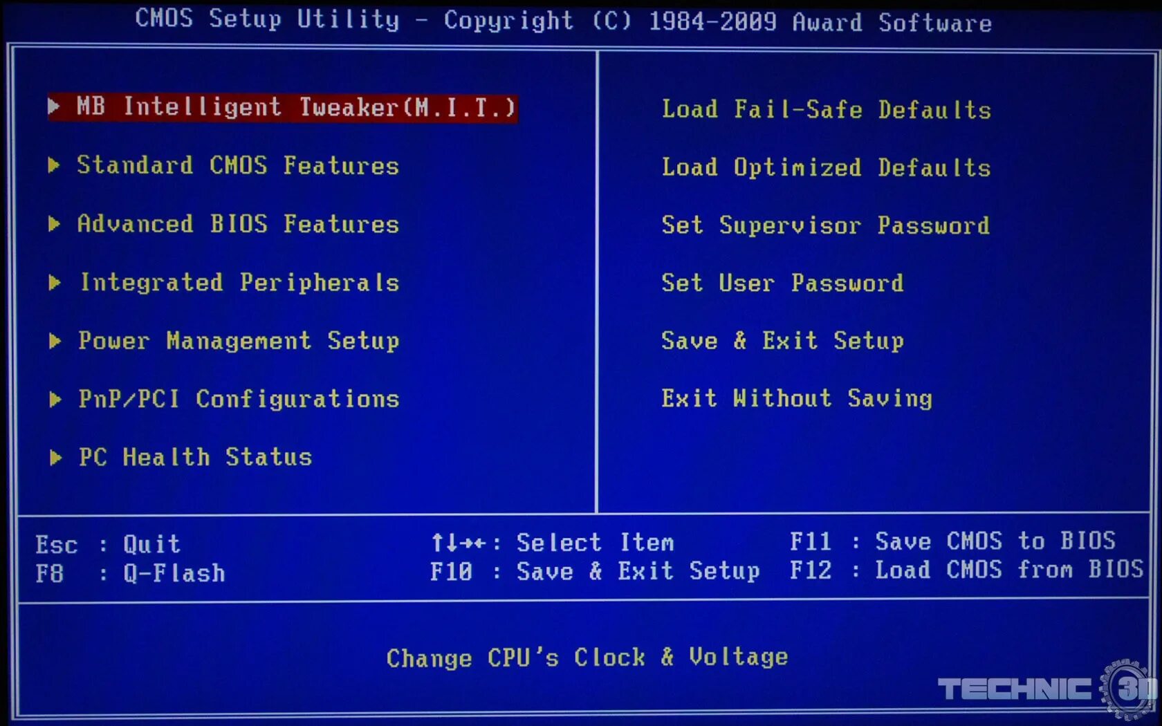 Change cpu