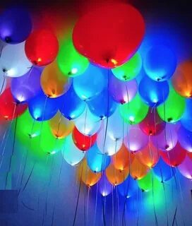 Очень яркие воздушные шарики со светодиодом внутри!!!!! 