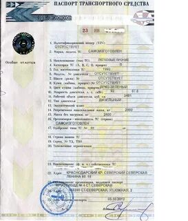 Тип транспортного средства по птс где