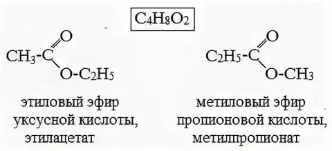 Этиловый эфир уксусной кислоты изомеры