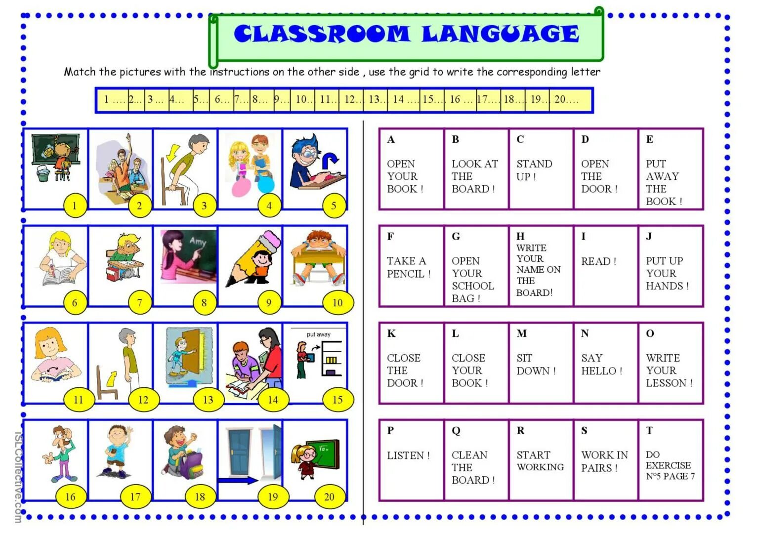 Английский Classroom language. Упражнения на Classroom language. Classroom language на уроке английского. Commands in English for Kids. To be speaking exercises