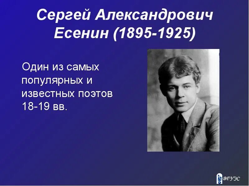 Лексика есенин