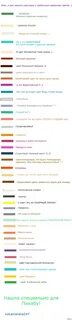 Странные названия оттенков