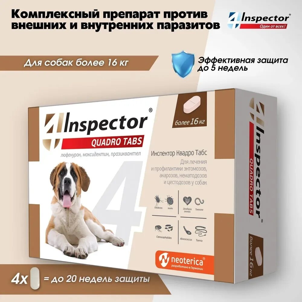Inspector quadro tabs цены. Инспектор таблетки для собак. Таблетки от клещей для собак инспектор. Таблетки для глистов инспектор для собак. Инспектор Квадро для собак таблетки.