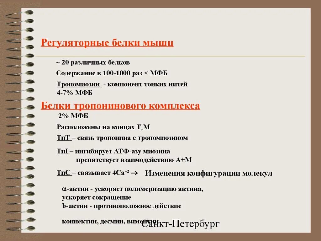Примеры регуляторных белков