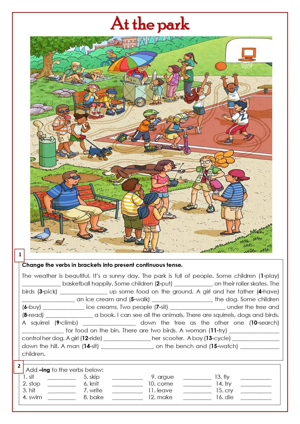 Present continuous for children. Текст в present continuous. present continuous в английском языке worksheets. present simple present continuous упражнения worksheets. present continuous воркшит.