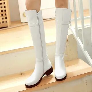 Сапоги зимние женские белые