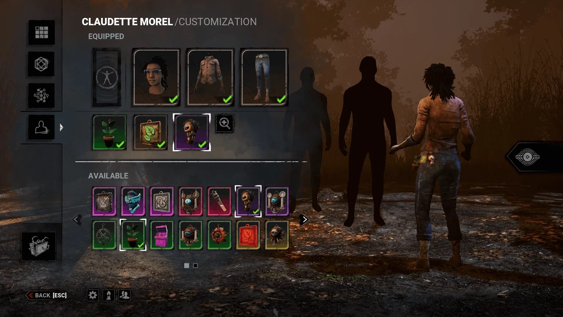 Палетка дбд. Коды дбд. dead by daylight коды.