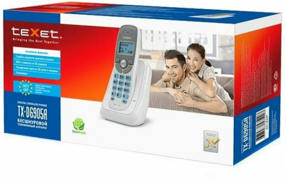 Texet tx d6905a. Радиотелефон texet tx-d6905a. dect tx-d6905a. texet tx-d6905а dect белый.